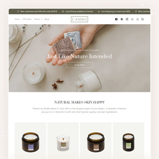 Candle - Beauty Skincare Shopify Theme